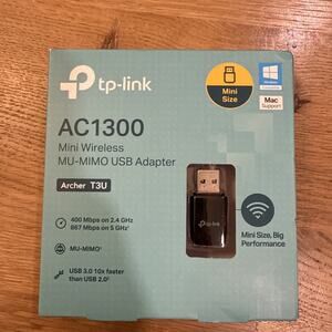 TP-Link AC1300 USB WiFi Adapter(Archer T3U)2.4G/5G Wireless Network Adapter-NEW